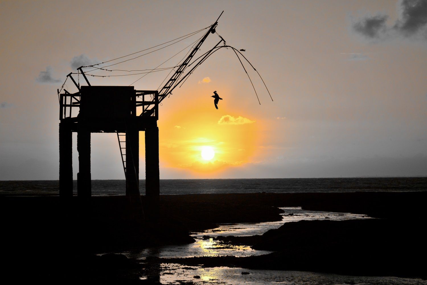 le coucher de soleil